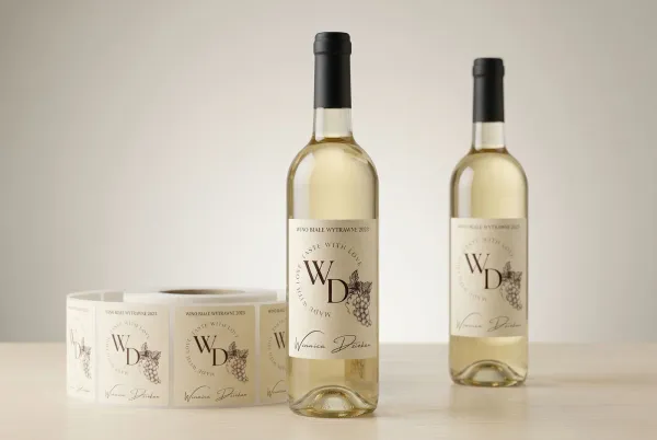 Etykiety samoprzylepne butelki bottlabel